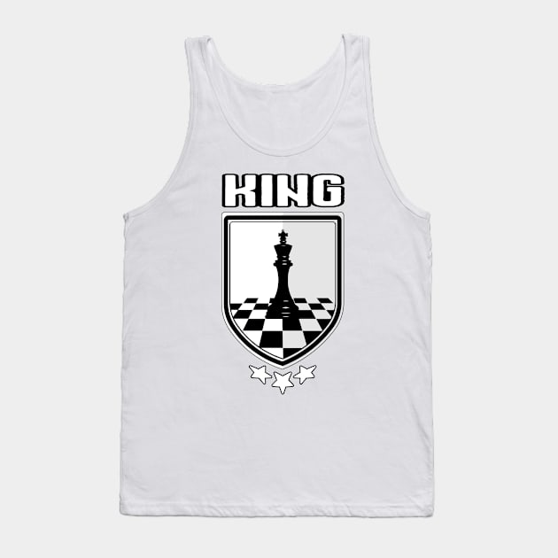 Chess king Tank Top by HB Shirts